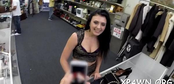  Cutie makes some specie by having sex in shop this day